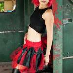 Alternative Cosplay Fashion Red Black Tutu Tulle..
